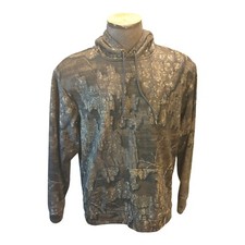 Mens Realtree Timber Habit Performance Long Sleeve Hoodie Sweatshirt Camo Medium