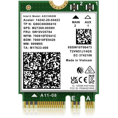 WiFi 6E, Bluetooth 5.3, M.2 WLAN Karte, Tri-Band, schnelle Datenübertragung, ...