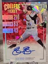 Zack Burdi 2016 Panini Contenders College Ticket Autograph Cracked Ice /24