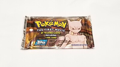 pokemon the first movie trading card pack Pokemon Topps 1998 First Movie Bilingual Trading Card Pack (12 Packs A main image 1