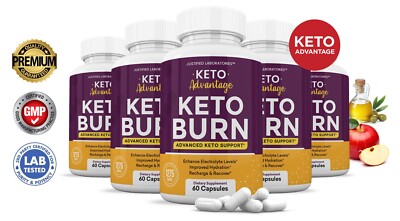 Keto Advantage ACV Pills 1275MG New Improved Formula 5 Pack