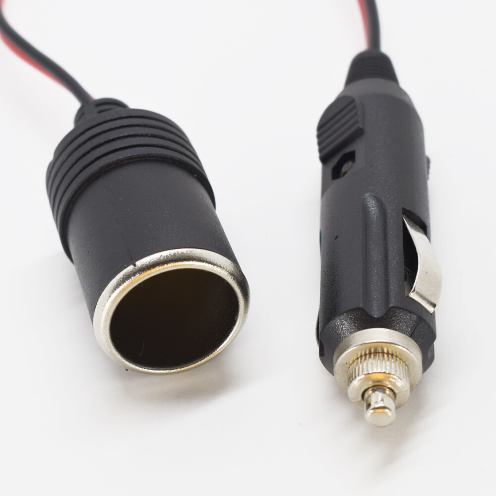 1pc 30cm Car Cigarette Lighter Socket Male to Female Extension Cable