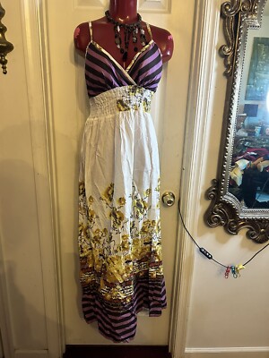 molly bracken maxi dress Print Maxi Dress Multico Donna / Medium / P1743DP