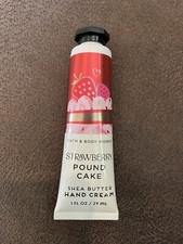 Bath And Body Works Strawberry Pound Cake Shea Butter Hand Cream. Free Shipping