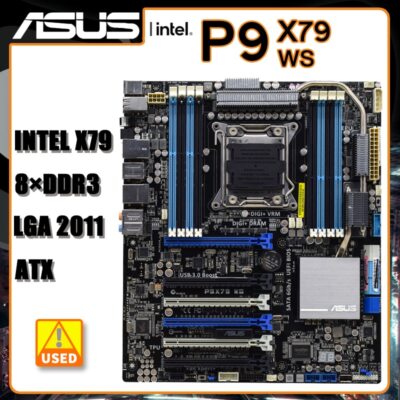 ASUS P9X79 WS Server Motherboard LGA 2011 DDR3 64G SATA III USB 3.0 SATA 3 ATX