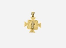 St Benedict 14k Gold Medal Vintage