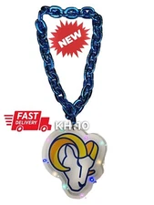 NFL Los Angeles Rams LED Light Up Fan Chain Necklace-NEW