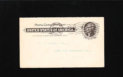 tobacco merchants association Chicago 1899 Cigar & Tobacco Merchants' Association Meeting Postal Card 7v