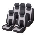 5-Seats Car Seat Covers Front Rear Cushion Full Set Auto Parts Accessories 9Pcs