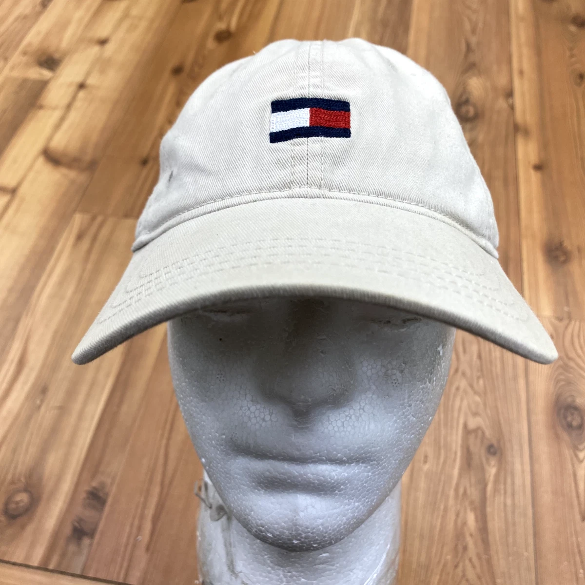 Tommy Hilfiger Beige Classic Tommy Flag Logo Strapback Baseball Cap Adult  OSFA | eBay