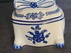 Viana do Castelo Portugal Art Pottery Cat Lidded Trinket Box covered Dish — photo 3