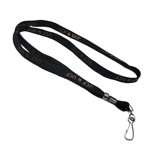 UCF Neck Lanyard / ID Badge Holder University of Central Florida Black w/ Gold