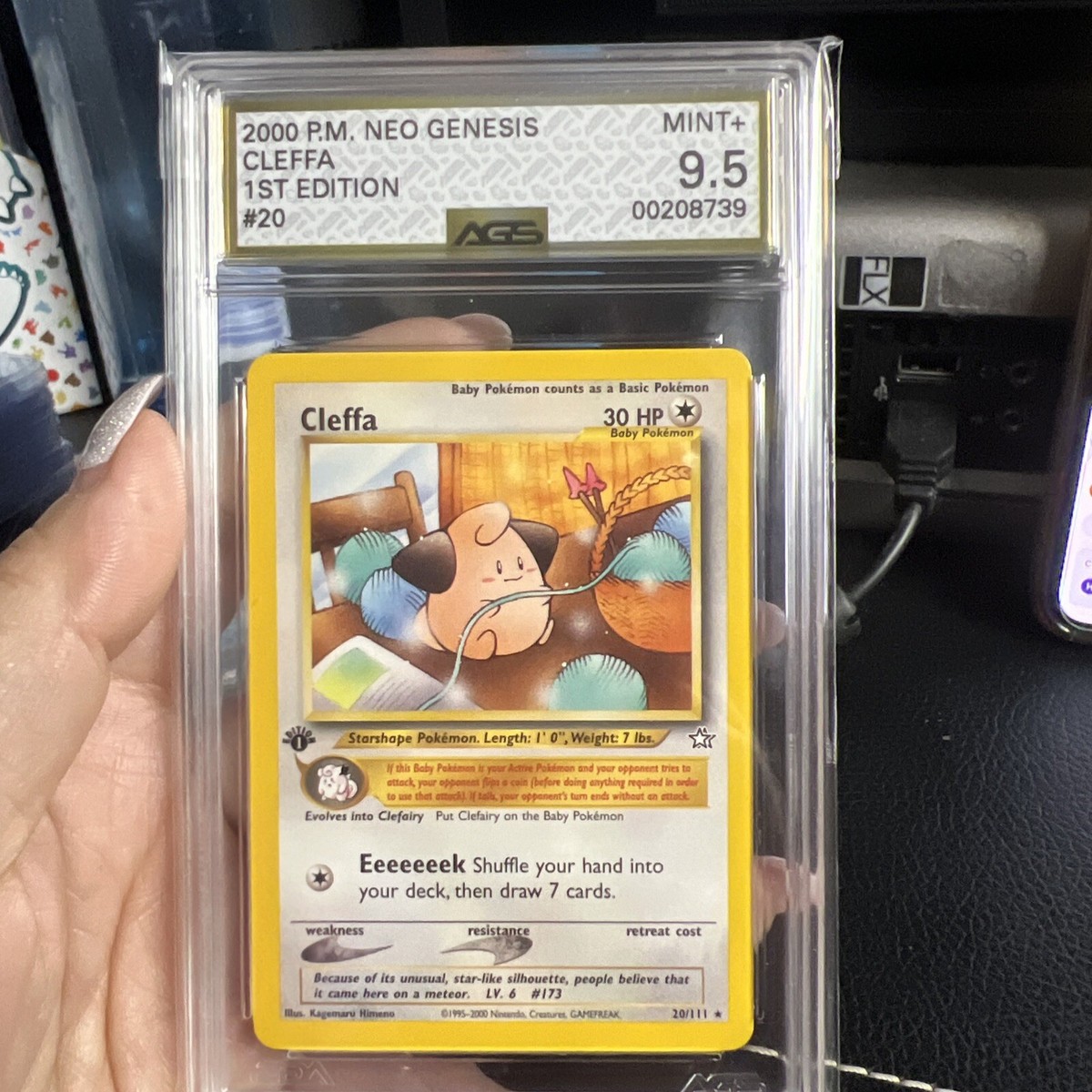 Cleffa 英語版 20/111 ポケモンカード Vintage GEM MINT Cleffa 1st Edition 20/111 Pokemon Neo Genesis