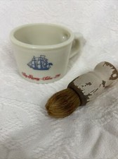 Vintage Old Spice Shaving Mug Mug Ship Turk Salem 1786 Shulton With Bonus Brush