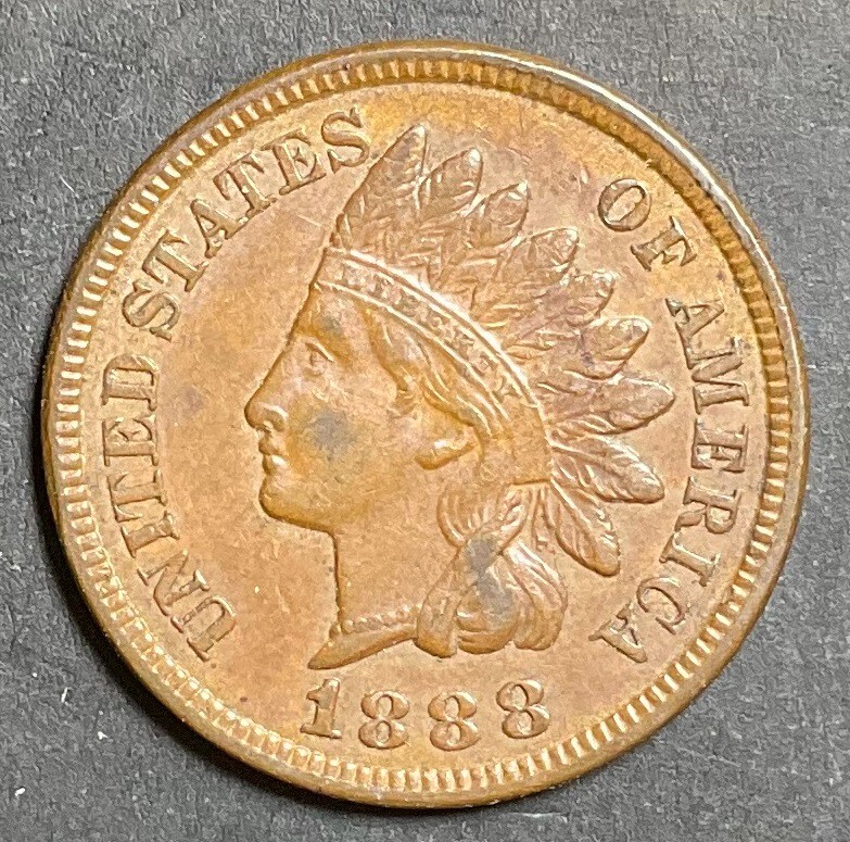 UNC 1888 Indian Head Cent High Grade Coin Wonderful Original