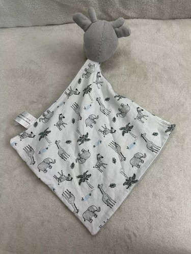 grey giraffe comforter blanket blankie soother soft toy by Matalan - Picture 2 of 4