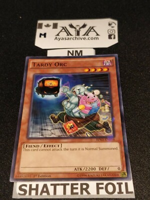 Tardy Orc - BP03-EN096 - Shatterfoil - 1st Edition NM - YUGIOH