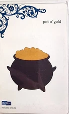 Pot O' Gold  Cauldron Leprechaun St. Patrick's Day Quickutz Metal Cutting Die