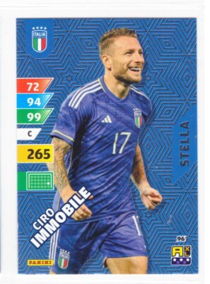 Adrenalyn Panini Esselunga 2024 Blue Card No. 96 Stella Immobile