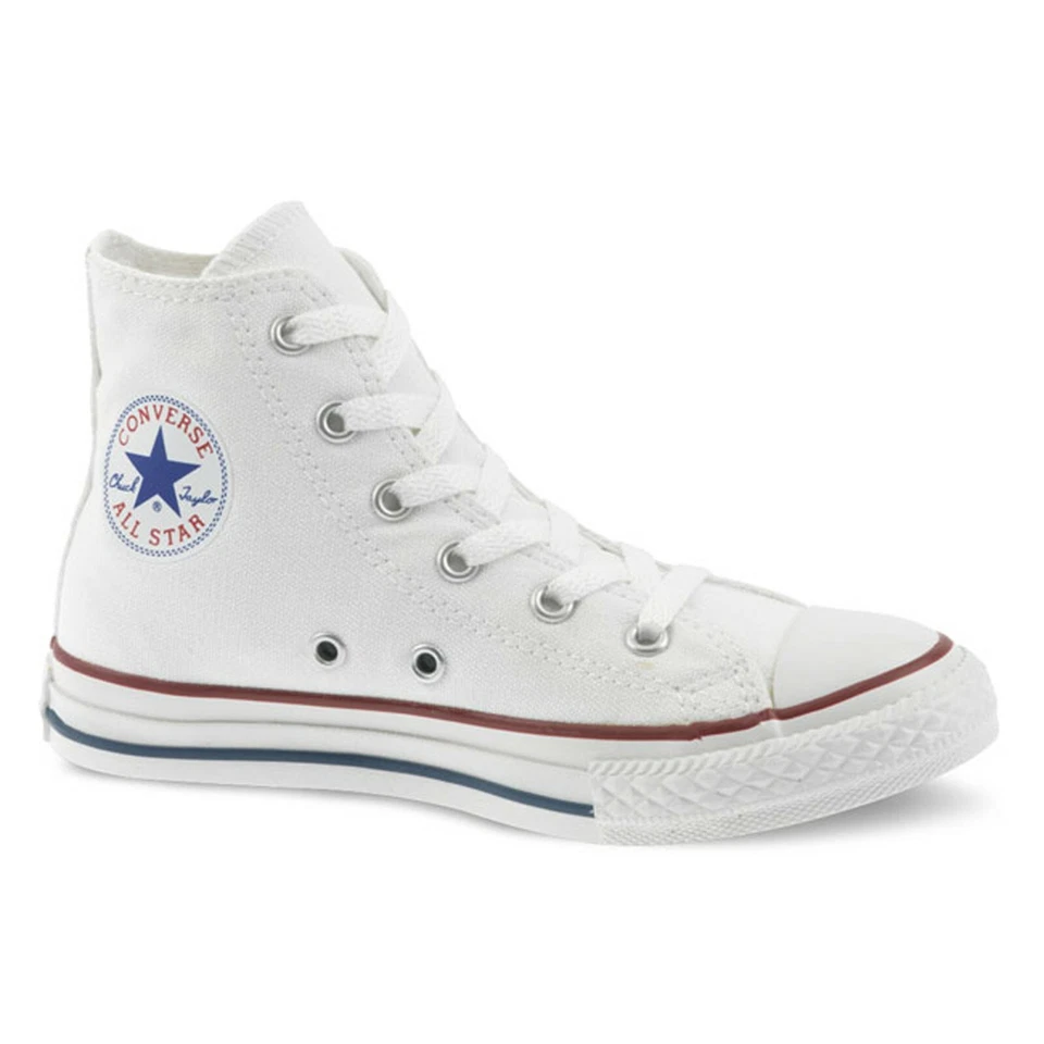 Scarpe Converse All Star Hi Sneakers Tela Alte Bianco 36 37 38 39 40 41 42 - Immagine 3 di 4