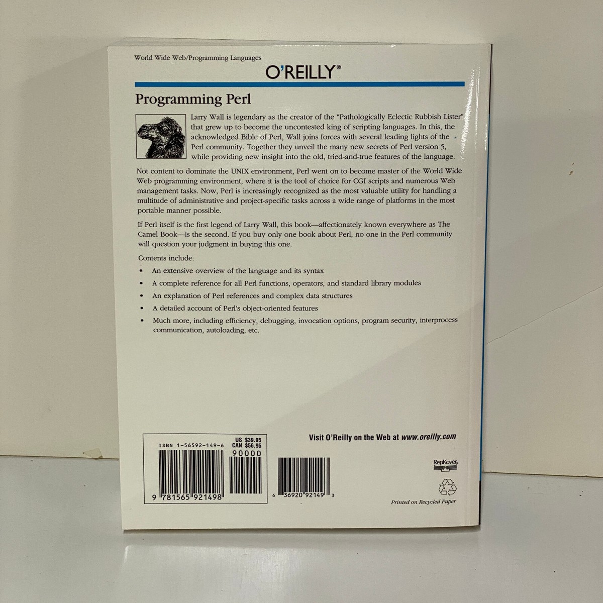 O'reilly Programming Perl (2nd Edition) by Larry Wall, Tom