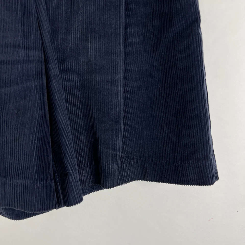 Vintage Palmetto's Loafers Shorts Women's Size 11 Corduroy Culotte Navy Blue VTG - Image 4 of 4