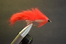 PEARL & RED ZONKER Streamer Fly Fishing Fly Flies, 1 Fly, You Choose Size