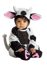 Baby Newborn infant Cozy Cow Farm Animal kids Halloween costume