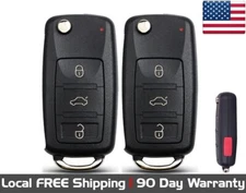 2x New Quality Replacement Proxy Key Fob Remote For Select Volkswagen VW Vehicle
