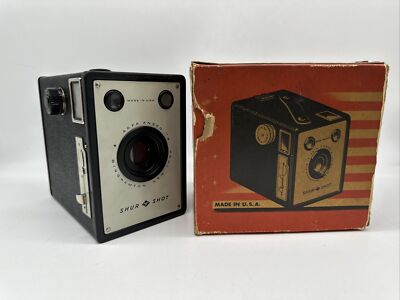 Vintage Agfa Ansco D6 Shur Shot Camera with Original box (1930s