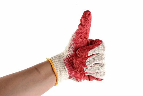 150 Pack - Large Latex Dipped Nitrile Coated Work Gloves | Disposable Heavy Duty - Picture 2 of 6