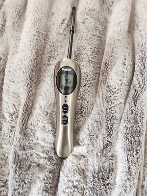 Polder Deluxe Safe-Serve Instant Read BBQ Meat Thermometer (B)