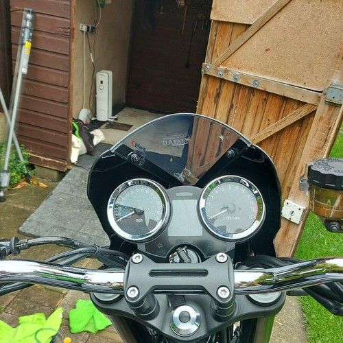 Puig Vision Noir Carénage Transparent Écran Triumph Bonneville T120 2016 - 2024 - Photo 7 sur 9