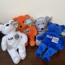 Salvino  s Bammers Plush Bears Nolan Ryan Angels Rangers Astros Mets 4 Beanies