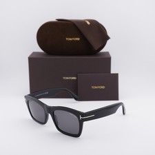 Tom Ford FT1062 01A Shiny Black/Smoke Grey 56-21-145 Sunglasses New Authentic