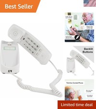 Corded Vintage Phone with Backlit Keypad - Perfect for Seniors  Home Design