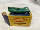 D-Type Jaguar No. 41 MOKO Lesney Matchbox 1957 Vtg England Green w/Box NM