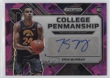 2023 Prizm Draft Picks College Penmanship Purple Ice 53/99 Kris Murray Auto 0w8
