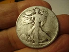 WALKING LIBERTY SILVER  50  CENTS   1934 S