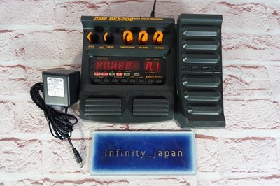 Zoom BFX-708 Bass Effects Processor Pedal fast ship with adapter from japan