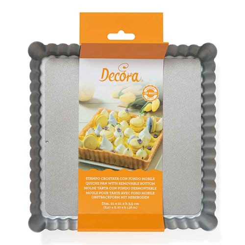 DECORA Antihaft-Crostataboden Form Für Mobile Induktion 21X21CM 0070025