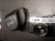 Yashica Electro 35 Rangefinder Film Camera W/ Wide + Tele Lenses + Case