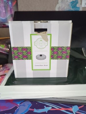 NEW Scentsy Lampshade Collection Narrow Cement/Electric Wax Warmer Base.