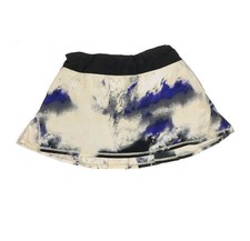 Lululemon Run Pace Setter Skirt Skort Milky Way Multi Print Pigment Blue