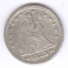 1853 Seated Liberty Silver Quarter + ARROWS & RAYS + Circulated + No Reserve!