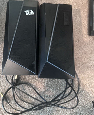Red Dragon RGB Desktop PC Speakers