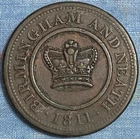 Great Britain 1811 Copper One Penny Token EF