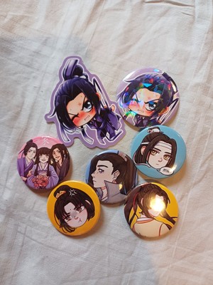 Mo Dao Zu Shi Buttons Jiang Cheng Lan Wangji Wei Wuxian Jin Ling