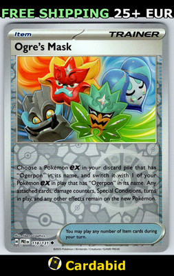 Ogre's Mask - PRE #118/131 SV: Prismatic Evolutions Reverse Holo 5ban Graphics N