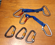 Climbing Gear Lot   Black Diamond  Metolius Carabiners  Quickdraws